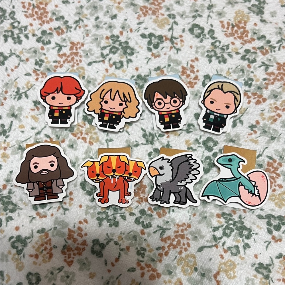 Gently Used Harry Potter Magnetic Bookmarks, Set of 8 ⚡️